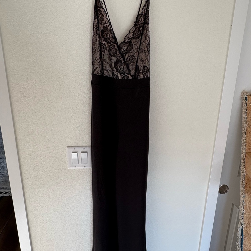 Elegant Black and Lace Romper